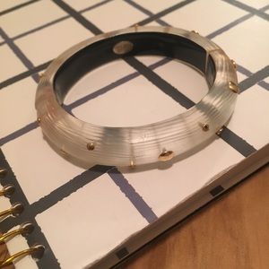 Alexis Bittar Gold circular studded bracelet